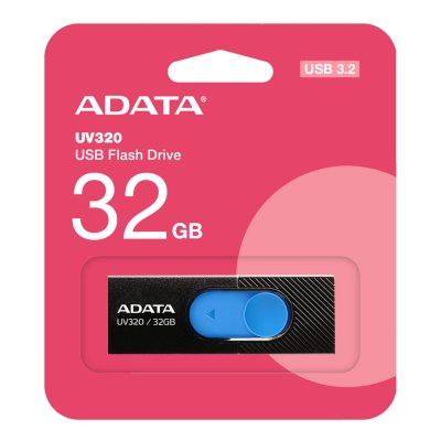 флешка A-Data 32GB UV320 Black-Blue Черный, синий