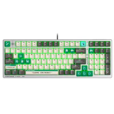 клавиатура A4Tech Bloody S98 Pixels Green Белый-бежевый