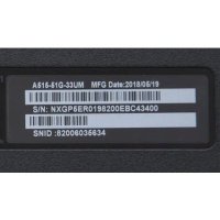 ноутбук Acer Aspire A515-51G-50EE Черный