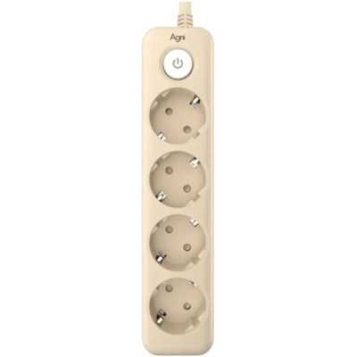 сетевой фильтр AGNI TP-FD4E-3m-ivory слоновая кость