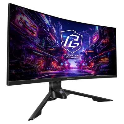монитор ASRock Phantom Gaming PG34QRT3A Черный