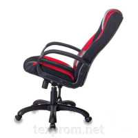 игровое кресло Бюрократ VIKING-9-BL+RED черно-красный
