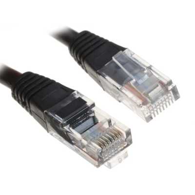 патч-корд Cablexpert PP12-0.25M/BK Черный