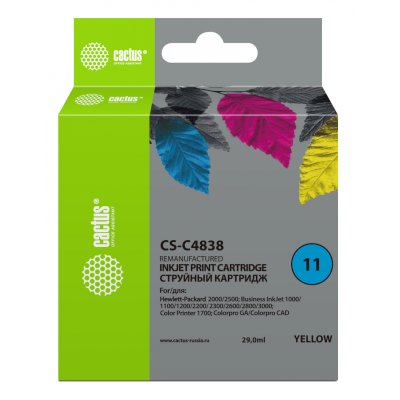 картридж Cactus CS-C4838 желтый