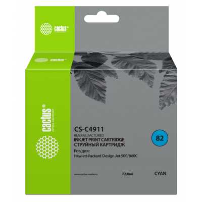 картридж Cactus CS-C4911 голубой