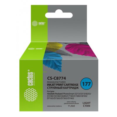 картридж Cactus CS-C8774 светло-голубой
