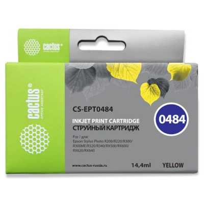 картридж Cactus CS-EPT0484 желтый