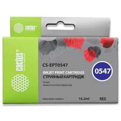картридж Cactus CS-EPT0547 красный