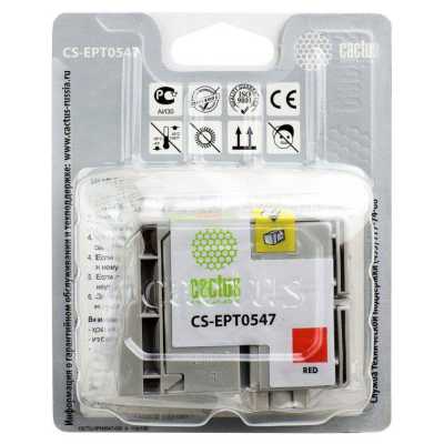 картридж Cactus CS-EPT0547 красный