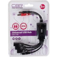 разветвитель USB CBR CH-170 черный