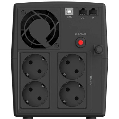 ИБП CBR Quantum QTM-1200T-4F-LCUC Черный