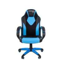 игровое кресло Chairman Game 17 Black-Blue 7024559 черно-синий