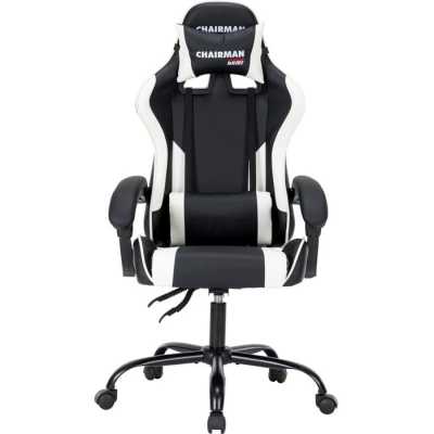 игровое кресло Chairman Game CH41 Black-White 7145957