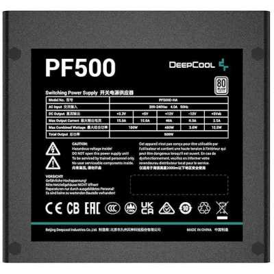 блок питания Deepcool 500W PF500 V2 Черный