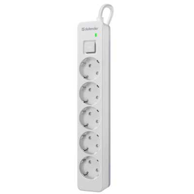 сетевой фильтр Defender DFS 131 White белый