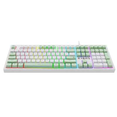 клавиатура Defender Karon GK-129 White Белый-зеленый