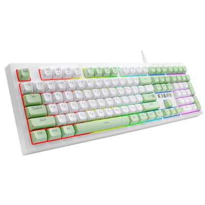 клавиатура Defender Karon GK-129 White Белый-зеленый