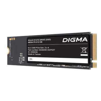 SSD диск Digma Mega P5 512Gb DGSM3512GP53T Черный