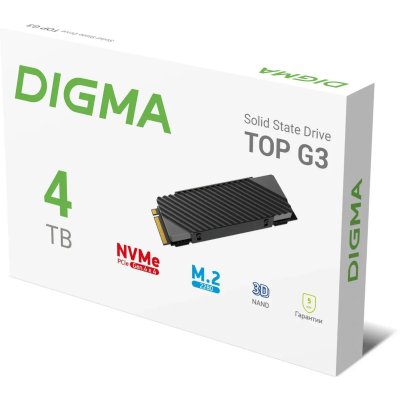 SSD диск Digma Top G3 4Tb DGST4004TG33T Черный