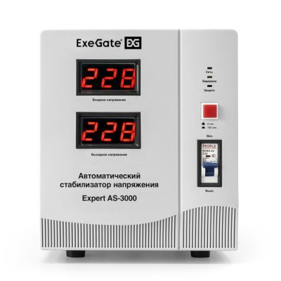 стабилизатор напряжения ExeGate Expert AS-3000 EX291724RUS Серый