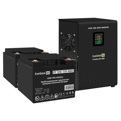 ИБП ExeGate FineSine SX-1500.LCD.AVR.2SH EX296566RUS