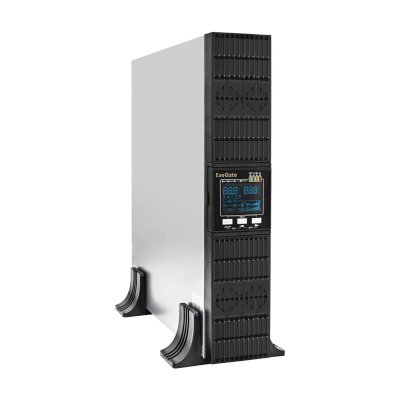 ИБП ExeGate PowerExpert ULS-2000.LCD.AVR.1SH.2C13.USB.RS232.SNMP.2U EX293049RUS Серый