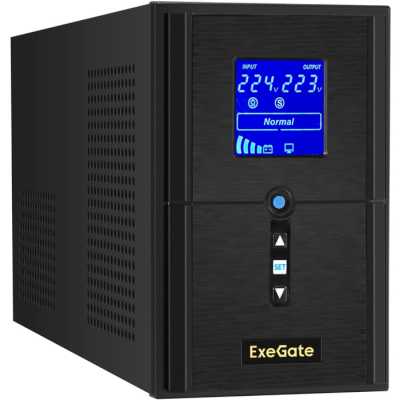ИБП ExeGate SineTower SN-1500.LCD.AVR.2SH.1C13.USB EX295982RUS Черный