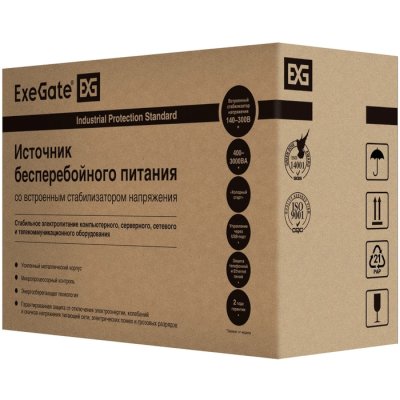 ИБП ExeGate SpecialPro UNB-800.LED.AVR.2SH.RJ.USB EP285604RUS Черный