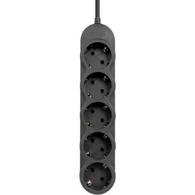 сетевой фильтр Filum FL-SP3-5-0.5M-BL2-UPS черный