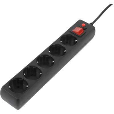 сетевой фильтр Filum FL-SP3-5-5M-BL черный
