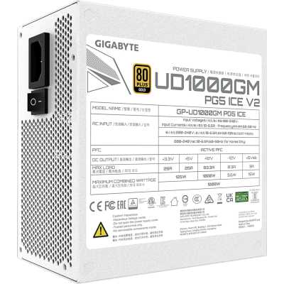 блок питания GigaByte 1000W GP-UD1000GM PG5 ICE Черный