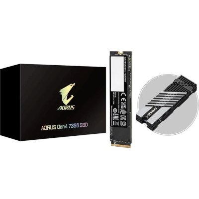 SSD диск GigaByte Aorus Gen4 7300 2Tb AG4732TB Черный