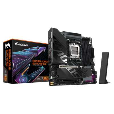 материнская плата GigaByte B850M Aorus Elite WIFI6E Черный