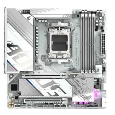 материнская плата GigaByte X870M Aorus Elite WiFi7 ICE Белый