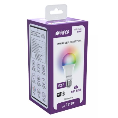 умная лампочка Hiper IoT A61 RGB