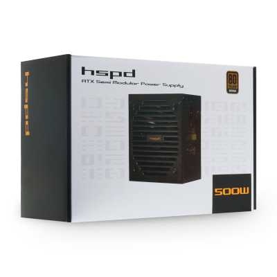 блок питания HSPD 500W HSI-500BS-BK Черный