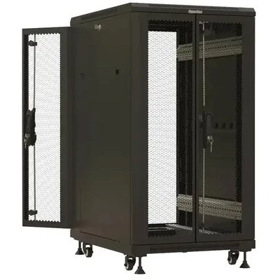 телекоммуникационный шкаф Hyperline TTBR-1866-DD-RAL9004 Черный