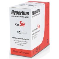 витая пара Hyperline UTP4-C5E-SOLID-GY
