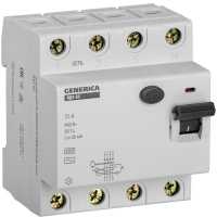 выключатель дифференциальный (УЗО) IEK ВД1-63 4Р 25А 30мА Generica MDV15-4-025-030