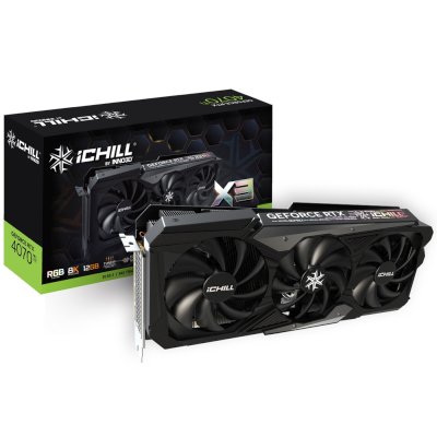 видеокарта Inno3D nVidia GeForce RTX 4070 Ti iChill X3 12Gb C407T3-126XX-186148H
