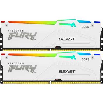 оперативная память Kingston Fury Beast White RGB XMP KF560C40BWAK2-64