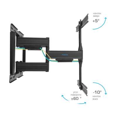 кронштейн Kromax Ultra Slim-102 Black черный