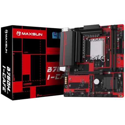 материнская плата Maxsun B760M I-Cafe Черный