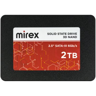 SSD диск Mirex 2Tb 13640-002TBSAT3 Черный