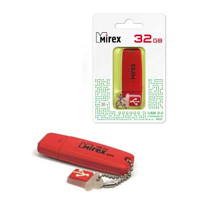флешка Mirex 32GB 13600-FM3CHR32 Красный