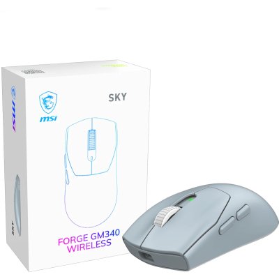 мышь MSI Forge GM340 Wireless Sky Голубой