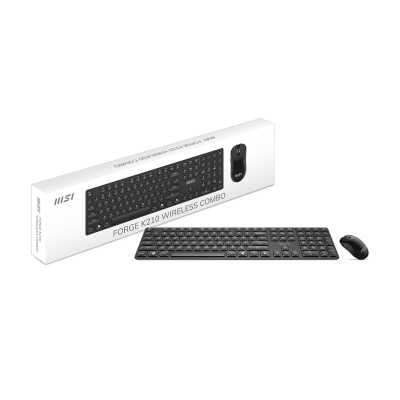 комплект клавиатура и мышь MSI Forge K210 Combo Black Черный