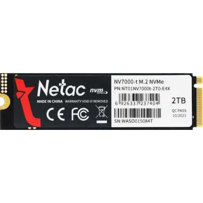 SSD диск Netac NV7000-T 2Tb NT01NV7000t-2T0-E4X Черный
