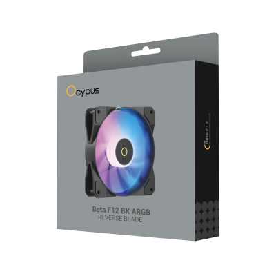 кулер Ocypus Beta F12 Black ARGB Reverse Blade Черный