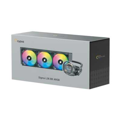 кулер Ocypus Sigma L36 Black ARGB Черный
